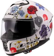 LS2 FF808 STREAM II FLOWERS WHITE-06 KACIGA