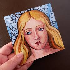 Pre Raphaelite Birthday Card