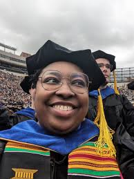 Graduation weekend was lovely! So grateful to have my advisor Casey Fiesler  hood me and have my family in town to help celebrate and mark this  occasion. As the first Black person