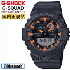 Casio 2020 spring & summer watch collection. New Casio G Shock G Squad Fire Package 2020 Model Black Orange Gba 800sf 1ajr Casio G Shock G Squad Smartphone Link Digital Analog Combination Symplocos Prunifolia Colored Mens Be Forward Store