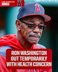 Ron Washington will not manage the Los Angeles Angels tonight due to a  health concern, GM Perry Minasian announced. Washington will be in the  ballpark while bench coach Ray Montgomery will serve