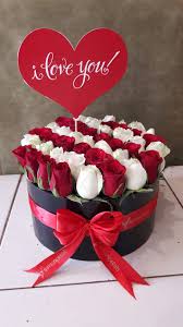I Love You Flowers For Girlfriend Flower Box Gift Chocolate Flowers Bouquet