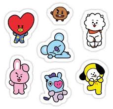 sticker pack bt21 sticker by spacylittlegirl adesivos bonitos adesivos sticker cartela de adesivos