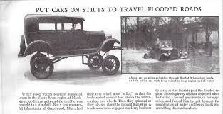 Felton Grove Car On Stilts Flooded Roads Car Model T