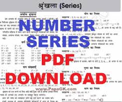 Sbi po prelims reasoning questions 2019 in hindi. Number Series Pdf