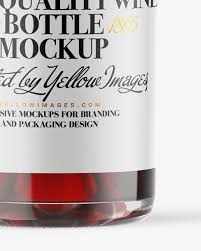 Download Clear Glass Red Wine Bottle Mockup In Bottle Mockups On Yellow Images Object Mockups PSD Mockup Templates