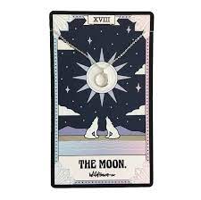 Tarot Necklace Lovers Rose Moon Sun Justice Hand Etsy The Moon Tarot Card The Moon Tarot Tarot Cards