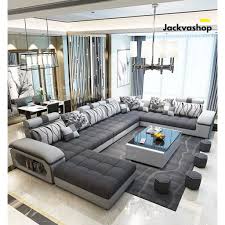 Sofa bed bisa kamu letakkan di ruang tamu maupun kamar tidur sehingga menjadikannya salah satu furnitur minimalis dan hemat ruang bagi hunian mungil. Sofa Ruang Tamu Besar Lengkap Dengan 4 Kursi Puff Dan Meja Shopee Indonesia