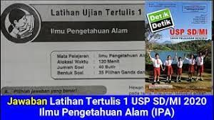 Check spelling or type a new query. Jawaban Latihan Ujian Tertulis 1 Usp Sd Mi Ipa Buku Detik Detik Usp Sd Mi 2020 Youtube