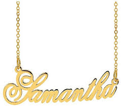 It makes a perfect gift for people looking for a traditional hebrew name necklace. 14k Gold Plated Sterling Personalized Name Necklace Qvc Com