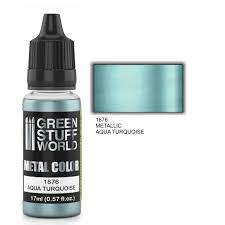 Metallic Paint Aqua Turquoise Green