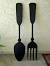Filipino Wooden Spoon And Fork Wall Decor