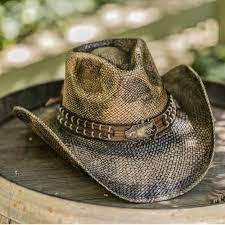 Stampede Men S Straw Cowboy Hat The George With Guitar Head