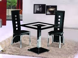 5% coupon applied at checkout. Small Square Black Glass Dining Table With 2 Chairs Homegenies