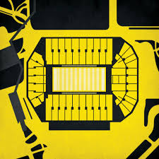 Kinnick Stadium Map Art