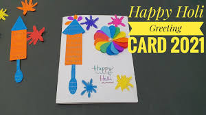 Make it in a way that the recipient loves it. Holi Card Making Ideas Easy Happy Holi Greeting Card 2021 L How To Make Holi Card L Diy Holi Card Youtube