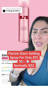 Replying to @natassia #greenscreen #patrickstarrr #settingspray #makeup