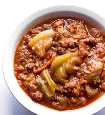 Add garlic and cook 30 seconds. Unstuffed Cabbage Roll Soup The Wholesome Dish