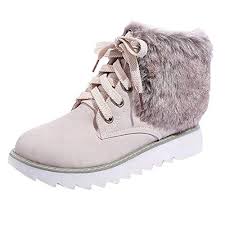 amazon com fanxing womens snow booties warm faux fur