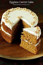 Eggless Carrot Cake Recipe Eggfree Moist Carrot Cake Recipe Eggless Desserts Eggless Baking Eggless Cake Recipe