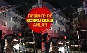 Edinilen bilgiye göre, binanın çatı katında henüz belirlenemeyen bir sebeple yangın çıktı. Kocaeli Son Dakika Derince De Yangin Cikti Kocaeli Denge