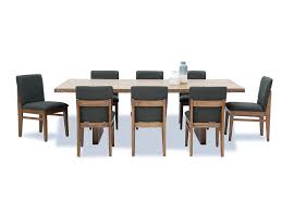 Sorvino 9 Piece Dining Room Suite Amart Furniture Dining Room Suites Furniture Fabric Dining Chairs