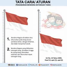 Tak lelahkah kau diujung tiang atas sana bm f# bm f# ga letihkah kau berkibar menantang angin di atas sana. Cara Pengibaran Bendera Setengah Tiang Dan Maknanya Penulis Cilik Gambar Lucu Bendera Kartun