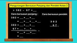 Seperti operasi aljabar pada umumnya, operasi suku banyak terdiri dari penjumlahan, pengurangan, perkalian dan pembagian. Pengurangan Bersusun Panjang Dan Pendek Matematika Kelas 2 Youtube