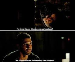 You Re Just One Bad Day Away From Being Me Punisher To Daredevil You Know What I Think Of You Hero I Think You Re A Half Measure I Think You Re A Ma Daredevil Comic Daredevil Funny Punisher Marvel
