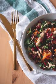 Preheat the oven to 190°c/gas mark 5. Harissa Roasted Cauliflower And Chickpea Salad Me Myself And Vai