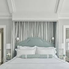 To make a traditional bed canopy, you'll need to start with a wooden bed frame that has solid posts at both ends. Gray Silk Bedroom Curtains Design Ideas