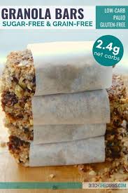 Do you abstain yourself from your favourite foods just because you have diabetes? Grain Free Granola Bars Easy Blender Recipe Only 2 4g Net Carbs
