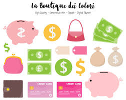 Money Clipart Cute Digital Illustrations Png Save Up Piggy Etsy Money Clipart Clip Art Digital Illustration