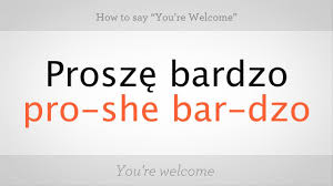 How To Say You Re Welcome In Polish Polish Lessons Youtube