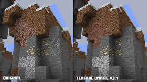 Released texture update beta resource pack version 1.0 with the updated texture of cobblestone. Try The New Minecraft Textures Minecraft
