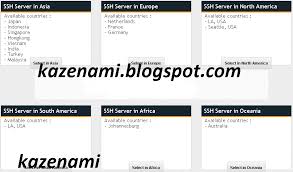 Fast connection ssh server with best quality server. Kazenami