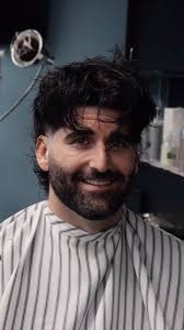 Felt like it was time for a change #menshair #haircut #mullet #beard #asmr  #barber