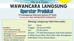 We did not find results for: Lowongan Kerja Operator Produksi Pt Karanganyar Indo Auto System Kias Loker Swasta