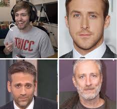 Chance Morris -> Ryan Gosling -> Max Kellerman -> Jon Stewart :  r/totallylookslike