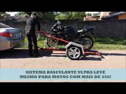 Mants Reboques Reboque Basculante Youtube Motorcycle Trailer Toyota Trucks Motorcycle