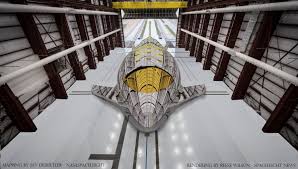 Inside view of spacex starship (animation) this student work is a blueprint for the interplanetary transport system. Jay L Deshetler On Twitter Envisioning Spacex S Starship Inside The Horizontal Integration Facility At Pad 39a In Not So Distant Future Check Out The Reflection On The Nose Of The Starship Rendering