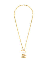 Chanel Pre Owned Diamond Embossed Pendant Necklace Farfetch Pendant Necklace Chanel Pre Owned Necklace