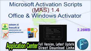 A recepció, només et saludarem i ens posarem a la teva disposició. Microsoft Activation Scripts Mas Office Windows Activator 1 4