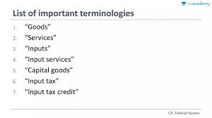 Gst blocked input tax list. Ca Foundation Meaning Of Inputs In Gst In Hindi Offered By Unacademy