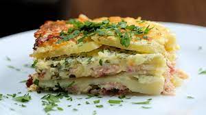 Cheesy Ham Potato Bake Recipe Ham Potato Cheesy Ham Cooking Recipes