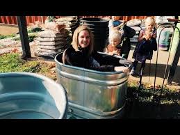 They're a smart replacement for the typical wooden raised beds because they're sturdy. Farm Trough Bath Tub Youtube