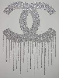 Chanel Drip Glam 30x40 Chanel Wall Art Chanel Decor Chanel Room