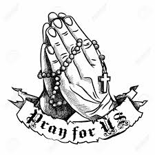 Prayer Hands Google Search Praying Hands With Rosary Prayer Hands Drawing Praying Hands