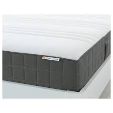 hovag firm dark grey pocket sprung mattress 140x200 cm ikea