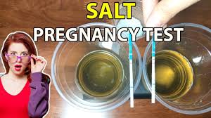 homemade pregnancy test with salt